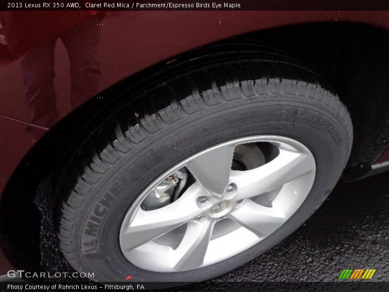 Claret Red Mica / Parchment/Espresso Birds Eye Maple 2013 Lexus RX 350 AWD