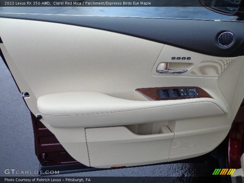 Claret Red Mica / Parchment/Espresso Birds Eye Maple 2013 Lexus RX 350 AWD