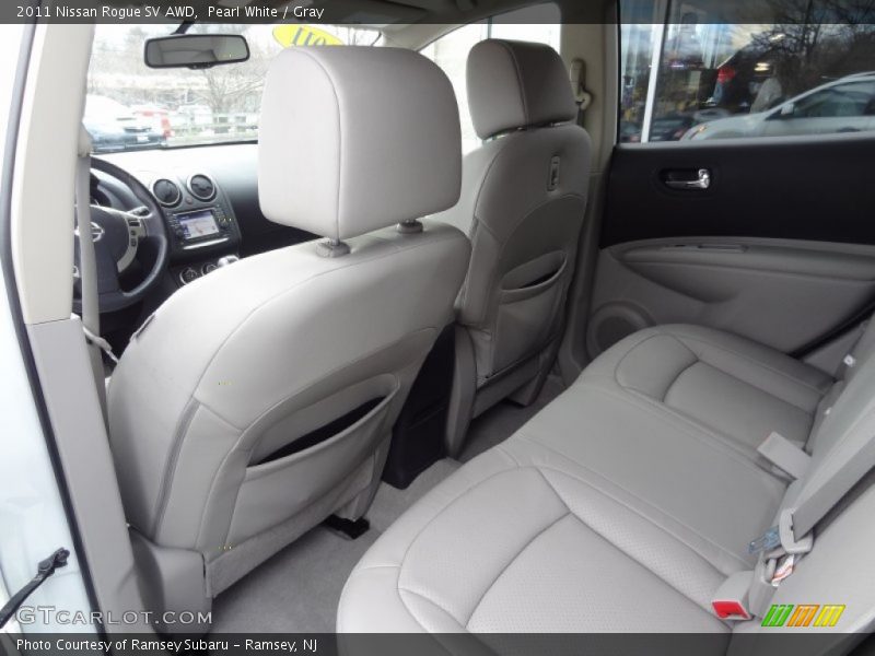 Pearl White / Gray 2011 Nissan Rogue SV AWD