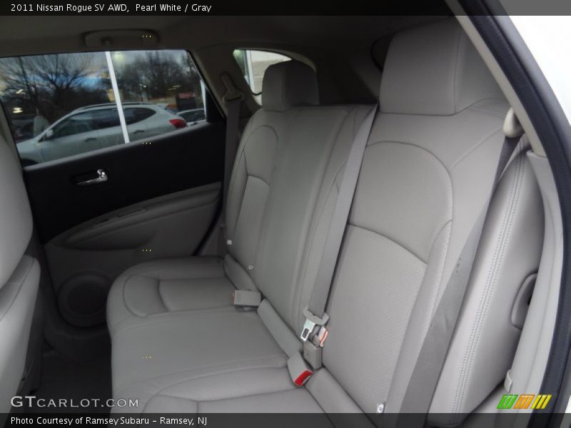 Pearl White / Gray 2011 Nissan Rogue SV AWD
