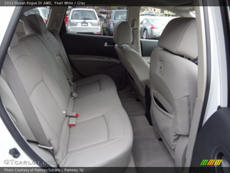 Pearl White / Gray 2011 Nissan Rogue SV AWD