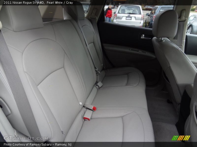 Pearl White / Gray 2011 Nissan Rogue SV AWD