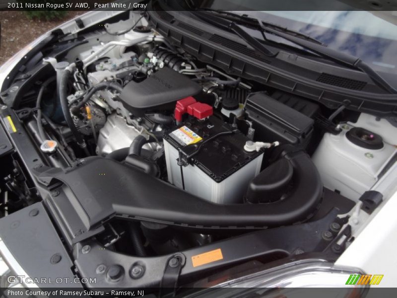 Pearl White / Gray 2011 Nissan Rogue SV AWD