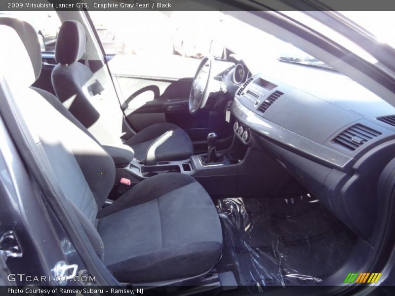Graphite Gray Pearl / Black 2009 Mitsubishi Lancer GTS