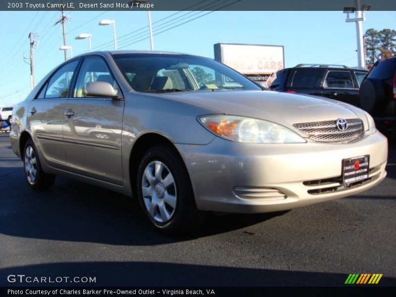 Desert Sand Mica / Taupe 2003 Toyota Camry LE