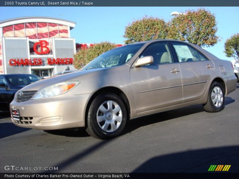 Desert Sand Mica / Taupe 2003 Toyota Camry LE