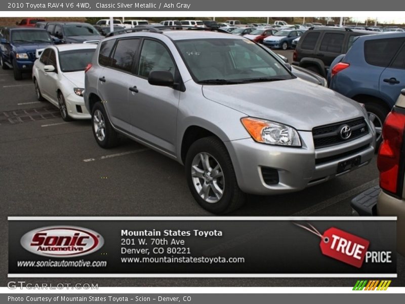 Classic Silver Metallic / Ash Gray 2010 Toyota RAV4 V6 4WD