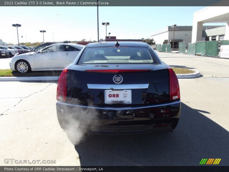 Black Raven / Cashmere/Cocoa 2013 Cadillac CTS 3.0 Sedan