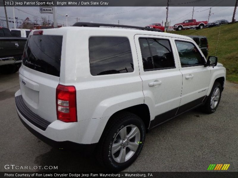 Bright White / Dark Slate Gray 2013 Jeep Patriot Sport 4x4