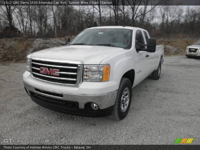 Summit White / Dark Titanium 2012 GMC Sierra 1500 Extended Cab 4x4