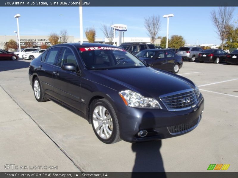 Slate Blue / Stone Gray 2009 Infiniti M 35 Sedan