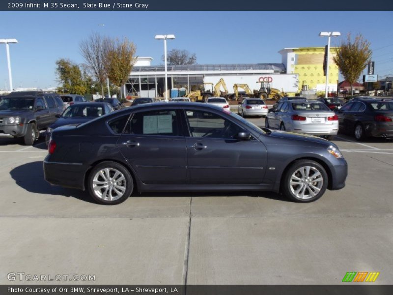 Slate Blue / Stone Gray 2009 Infiniti M 35 Sedan