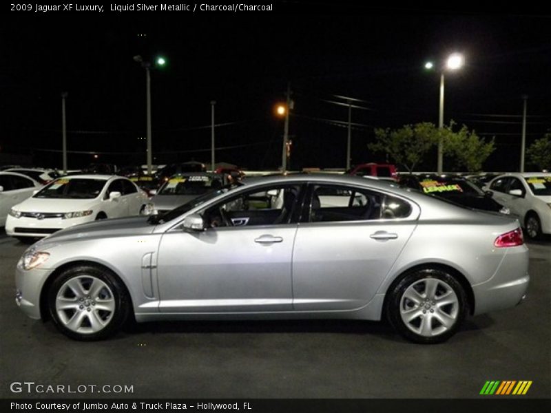Liquid Silver Metallic / Charcoal/Charcoal 2009 Jaguar XF Luxury