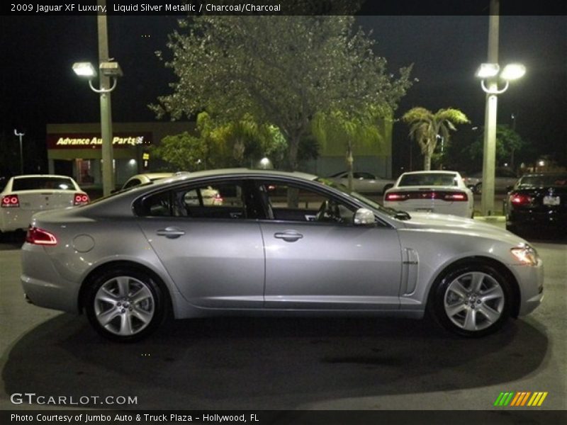 Liquid Silver Metallic / Charcoal/Charcoal 2009 Jaguar XF Luxury