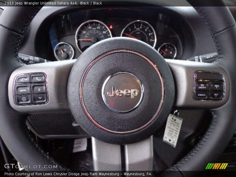 Black / Black 2013 Jeep Wrangler Unlimited Sahara 4x4