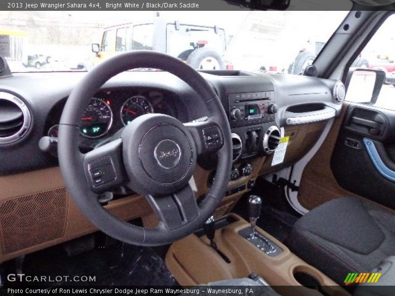  2013 Wrangler Sahara 4x4 Black/Dark Saddle Interior