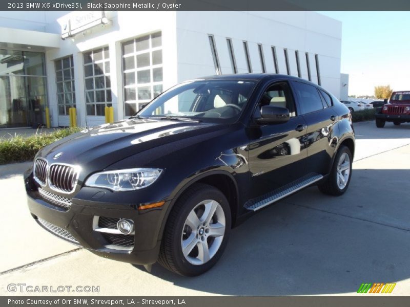Black Sapphire Metallic / Oyster 2013 BMW X6 xDrive35i