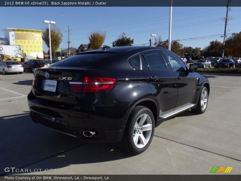 Black Sapphire Metallic / Oyster 2013 BMW X6 xDrive35i