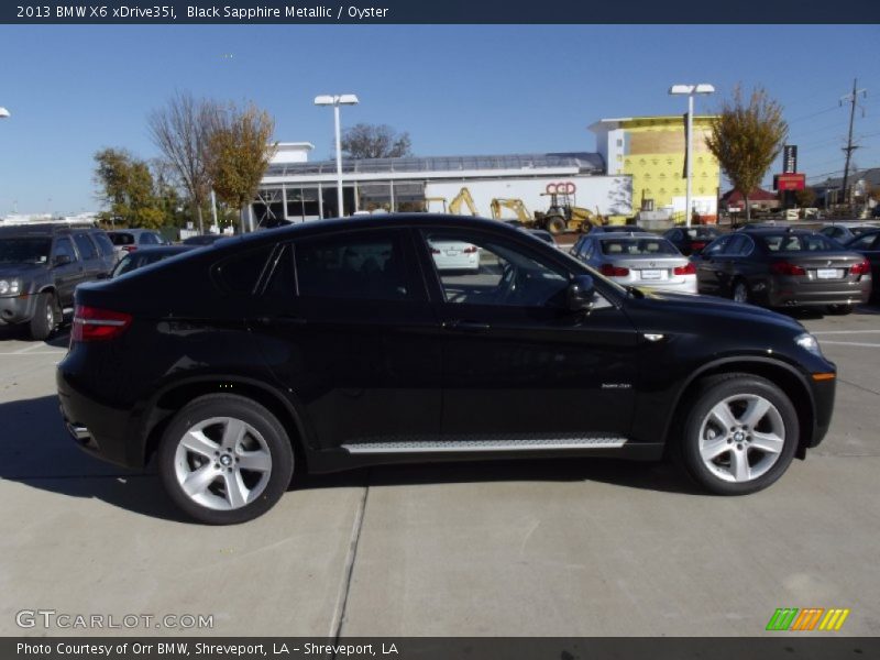 Black Sapphire Metallic / Oyster 2013 BMW X6 xDrive35i
