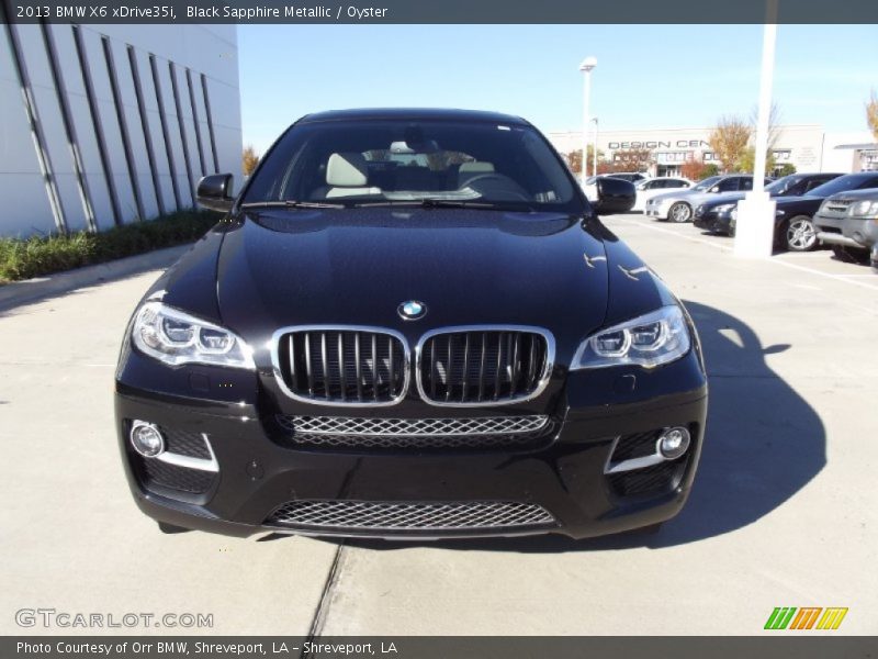 Black Sapphire Metallic / Oyster 2013 BMW X6 xDrive35i