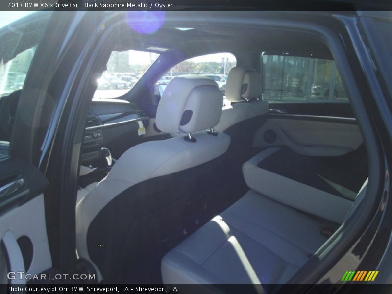 Black Sapphire Metallic / Oyster 2013 BMW X6 xDrive35i