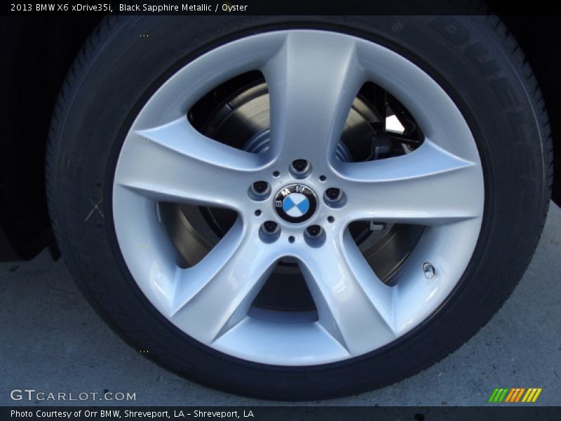 Black Sapphire Metallic / Oyster 2013 BMW X6 xDrive35i