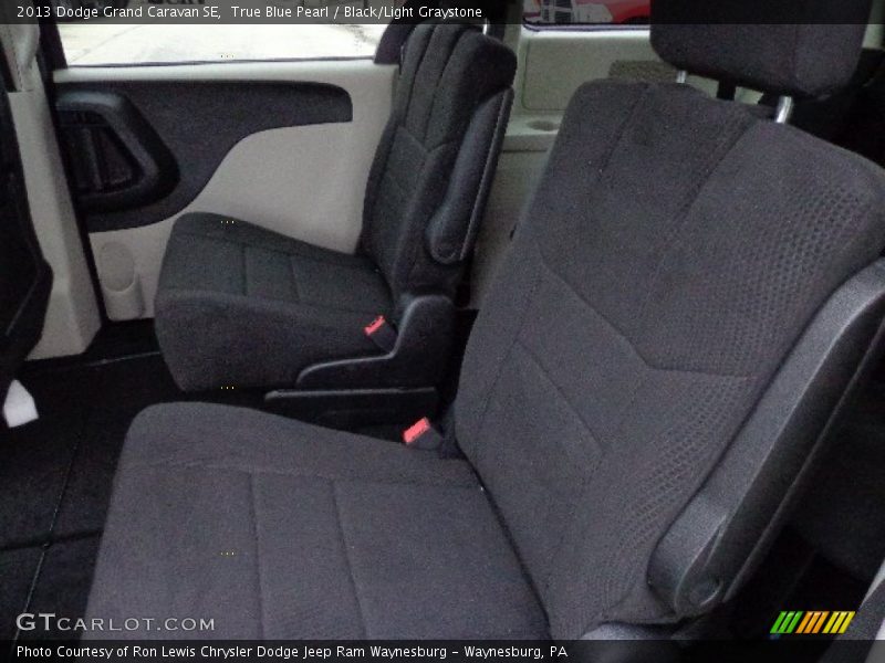 True Blue Pearl / Black/Light Graystone 2013 Dodge Grand Caravan SE