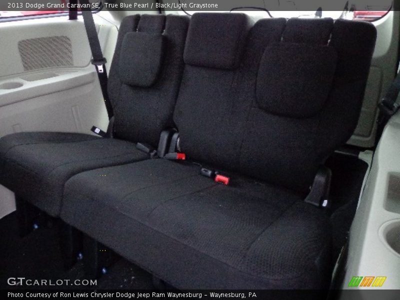 True Blue Pearl / Black/Light Graystone 2013 Dodge Grand Caravan SE