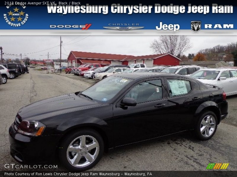 Black / Black 2013 Dodge Avenger SXT V6