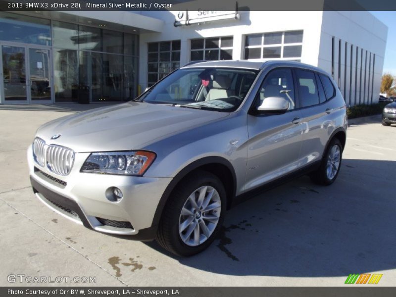 Mineral Silver Metallic / Oyster 2013 BMW X3 xDrive 28i
