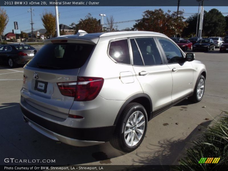 Mineral Silver Metallic / Oyster 2013 BMW X3 xDrive 28i