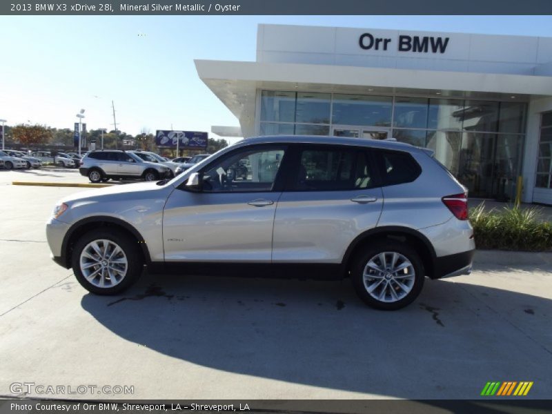 Mineral Silver Metallic / Oyster 2013 BMW X3 xDrive 28i
