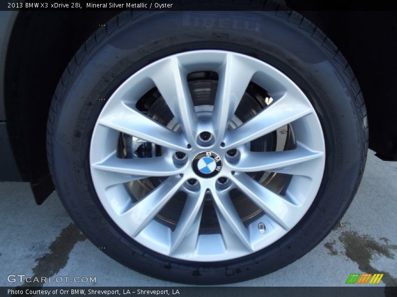 Mineral Silver Metallic / Oyster 2013 BMW X3 xDrive 28i