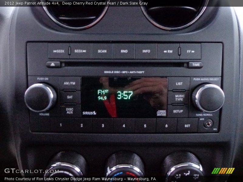 Deep Cherry Red Crystal Pearl / Dark Slate Gray 2012 Jeep Patriot Altitude 4x4