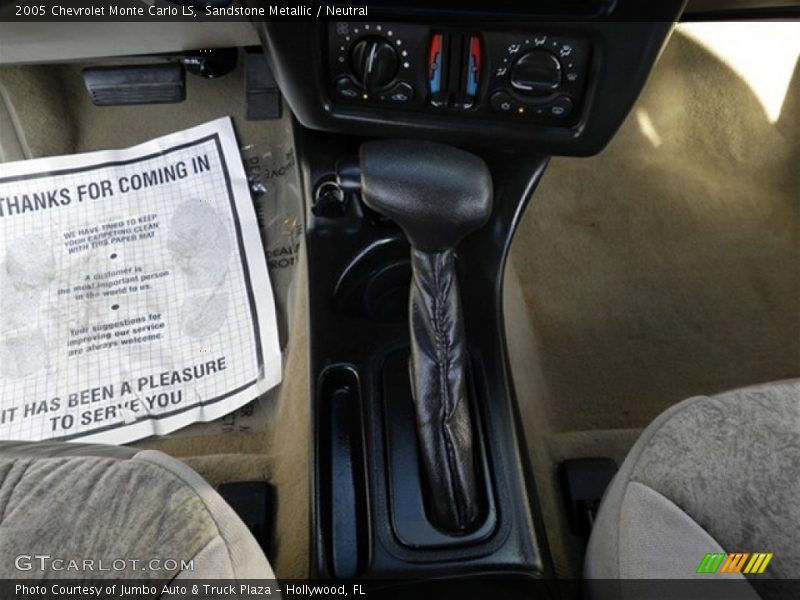 Sandstone Metallic / Neutral 2005 Chevrolet Monte Carlo LS