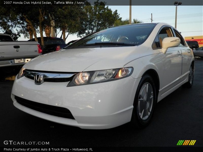 Taffeta White / Ivory 2007 Honda Civic Hybrid Sedan