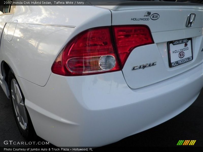 Taffeta White / Ivory 2007 Honda Civic Hybrid Sedan