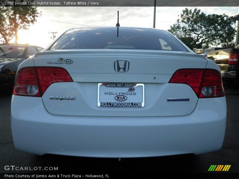 Taffeta White / Ivory 2007 Honda Civic Hybrid Sedan