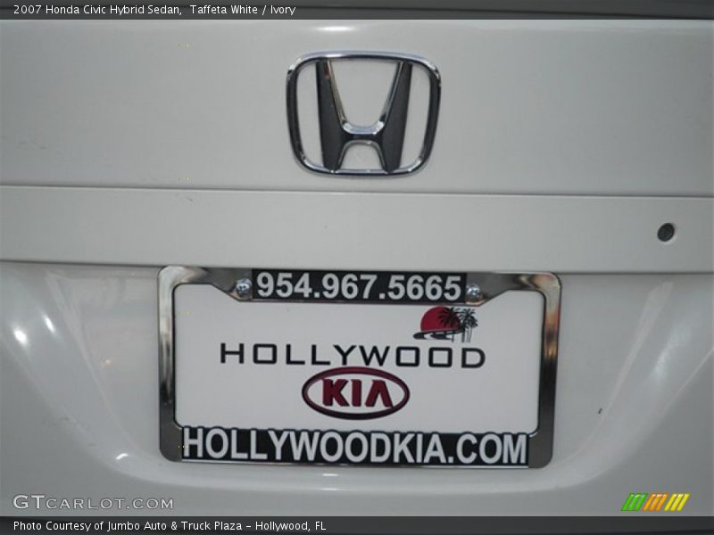 Taffeta White / Ivory 2007 Honda Civic Hybrid Sedan