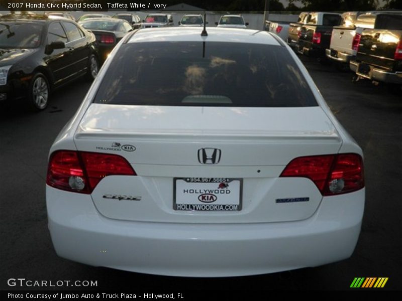Taffeta White / Ivory 2007 Honda Civic Hybrid Sedan