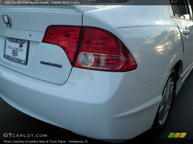 Taffeta White / Ivory 2007 Honda Civic Hybrid Sedan