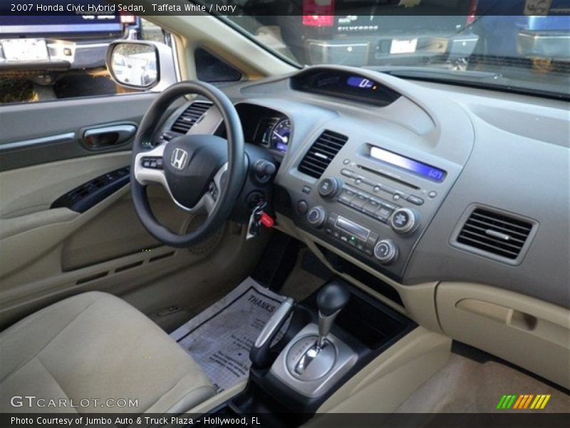 Taffeta White / Ivory 2007 Honda Civic Hybrid Sedan