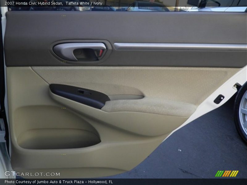 Taffeta White / Ivory 2007 Honda Civic Hybrid Sedan