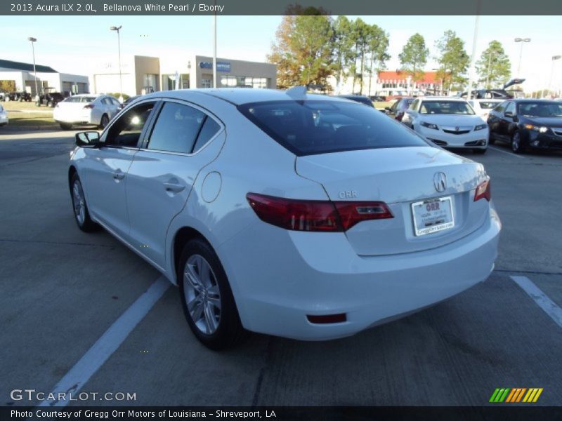 Bellanova White Pearl / Ebony 2013 Acura ILX 2.0L