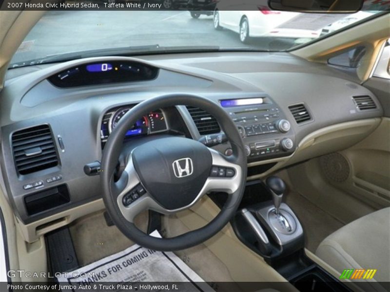 Taffeta White / Ivory 2007 Honda Civic Hybrid Sedan