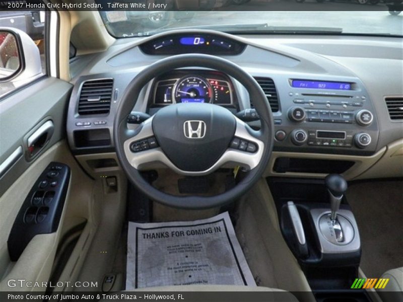 Taffeta White / Ivory 2007 Honda Civic Hybrid Sedan