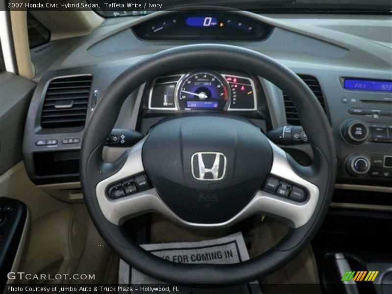 Taffeta White / Ivory 2007 Honda Civic Hybrid Sedan