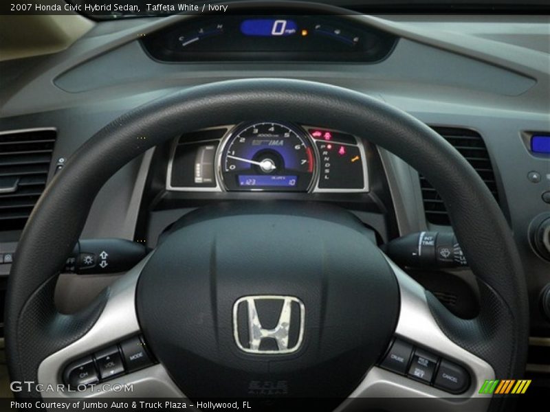 Taffeta White / Ivory 2007 Honda Civic Hybrid Sedan