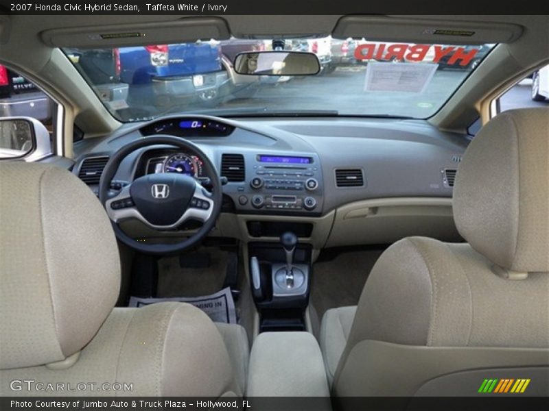 Taffeta White / Ivory 2007 Honda Civic Hybrid Sedan