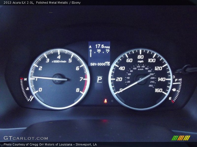 Polished Metal Metallic / Ebony 2013 Acura ILX 2.0L